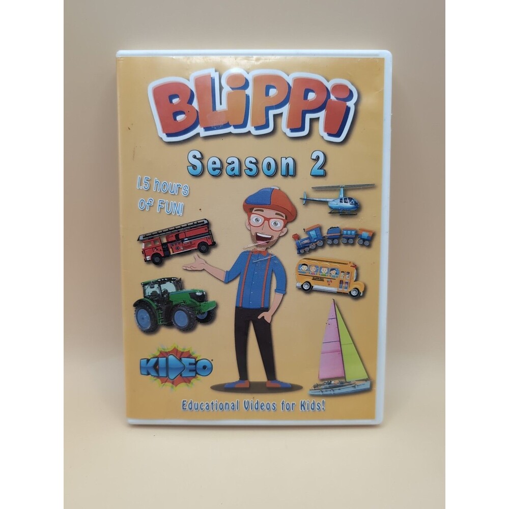 Blippi Season 2 DVD Educational Videos for Toddlers Kids Kideo - Good Condition